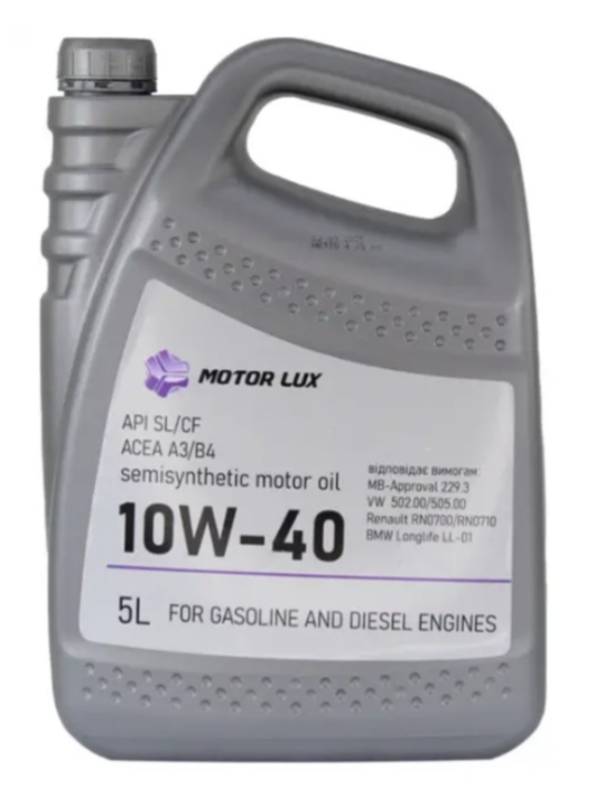 Олива моторна MOTOR LUX 10W40 SL/CF